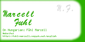 marcell fuhl business card